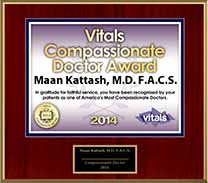 award-Compassionate-Doctor-2014-Dr-Maan-Kattash-plastic-surgeon